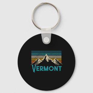 Porte-clés Vermont Montagnes Vintages Randonnée rétro Souveni