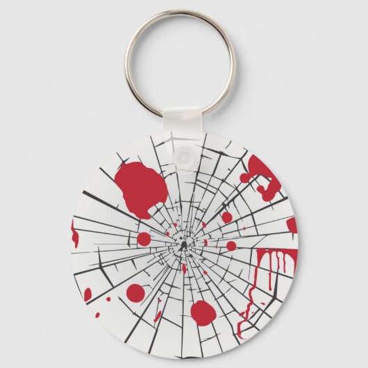 Porte-clés verre brisé d'halloween (Recto)