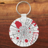 Porte-clés verre brisé d'halloween (Recto)