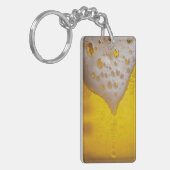 Porte-clés Verre de bière avec bulles et mousse (Devant gauche)