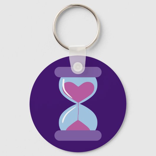 Porte-clés Verre de coeur (Recto)