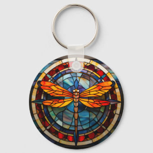 Porte-clés verre de libellule