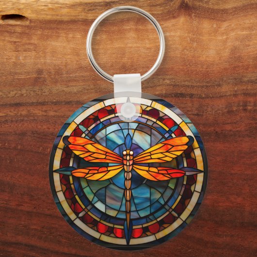 Porte-clés verre de libellule (Recto)