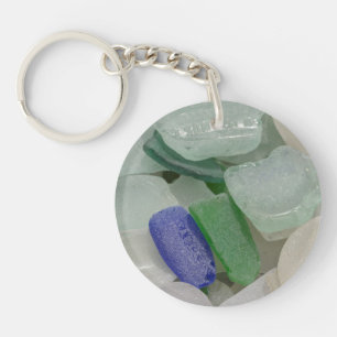Porte-clés Verre de plage pâle