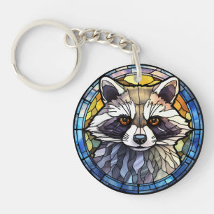 Porte-clés Verre doux Frisky Raccoon
