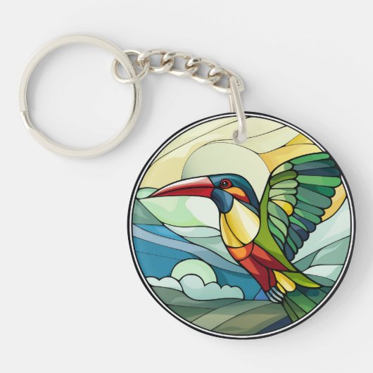 Porte-clés Verre doux Toucan Bird (Devant)