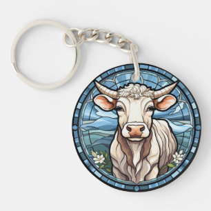 Porte-clés Verre doux vache de vache