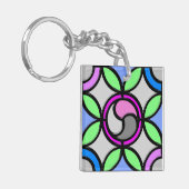 PORTE-CLÉS VERRE STAINÉ (Devant gauche)