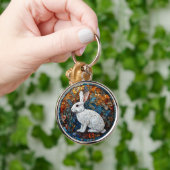 Porte-clés Verre teinté décoratif lapin (Main)