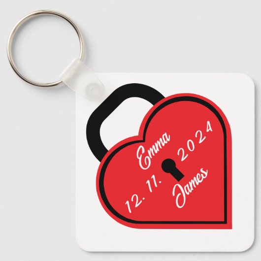 Porte-clés Verrouillage du coeur (Recto)