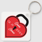Porte-clés Verrouillage du coeur (Dos)