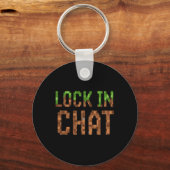 Porte-clés Verrouiller dans le chat - Rétro jeu vidéo Pixel A (Recto)