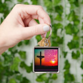 Porte-clés Verse de la Bible de Joel 2:13. (main)