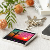 Porte-clés Verse de la Bible de Joel 2:13. (Côté)