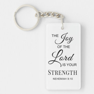 Porte-clés Verse de la Bible La joie du Seigneur est votre fo