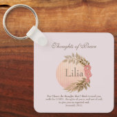 Porte-clés Verse de paix de la Bible (Recto)