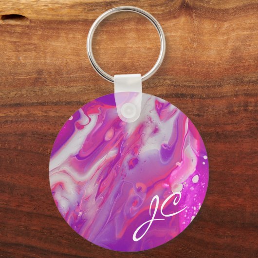 Porte-clés Verser acrylique Abstrait (Recto)