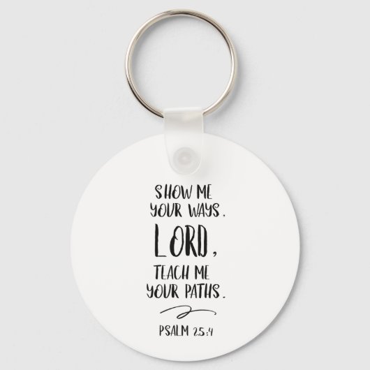 Porte-clés verset de la Bible Psaume (Recto)