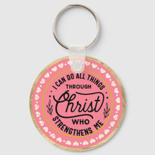 Porte-clés Verset Je peux faire tout par le Christ