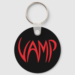 Porte-clés Version du texte Vamp (noir/rouge)