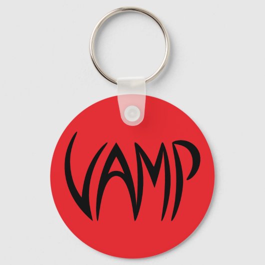 Porte-clés Version Texte Vamp (rouge/noir) (Recto)
