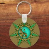 Porte-clés Vert 2 YinYang Porte - clé (Recto)