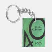 Porte-clés Vert 40 Décennie Anniversaire (Devant gauche)