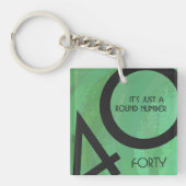 Porte-clés Vert 40 Décennie Anniversaire (Devant)