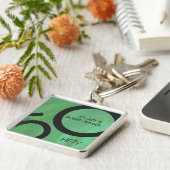 Porte-clés Vert 50 Décennie Anniversaire (Côté)