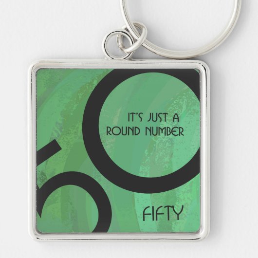 Porte-clés Vert 50 Décennie Anniversaire (Devant)