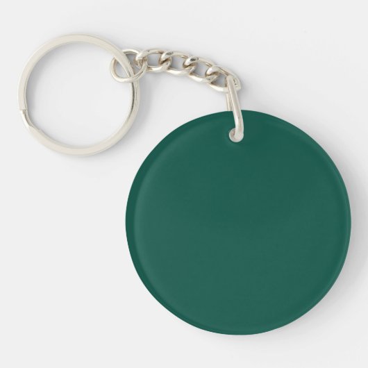 Porte-clés Vert bleu (roue couleur) Vert profond de la mer (Devant)