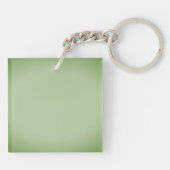 Porte-clés Vert céladon en jade solide (Dos)