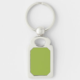 Porte-clés Vert citron moyen (couleur solide) jaune-vert