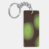 Porte-clés Vert, cool, unique, tendance, fleur urbaine abstra (Devant gauche)
