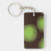 Porte-clés Vert, cool, unique, tendance, fleur urbaine abstra (Devant)
