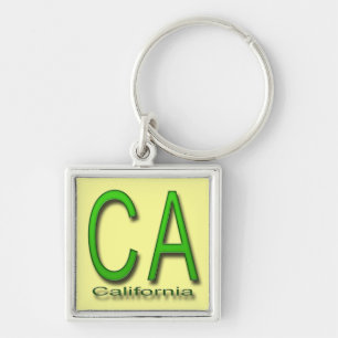 Porte-clés Vert de CA la Californie