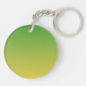 Porte-clés Vert et jaune foncé personnalisé (Dos)