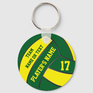 Porte-clés Vert et porte - clés de volleyball d'or