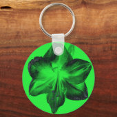 Porte-clés Vert foncé sur vert clair Amaryllis (Recto)