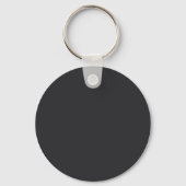 Porte-clés Vert foncé uni élégant moderne monogramme propre n (Verso)
