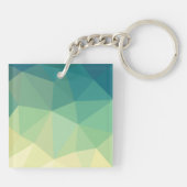 Porte-clés Vert jaune Mandala Inspiration Harmony Flower (Dos)