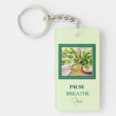 Porte-clés vert menthe « Keep It Fresh » (Devant)