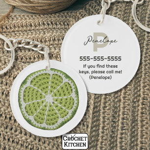 Porte-clés Vert Moderne Minimal Frais Crochet tranche de chau