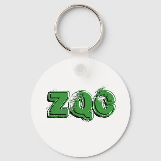Porte-clés vert porte - clé ZQC (Recto)