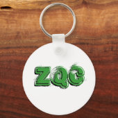 Porte-clés vert porte - clé ZQC (Recto)