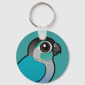 Porte-clés Vert turquoise Conure (Recto)