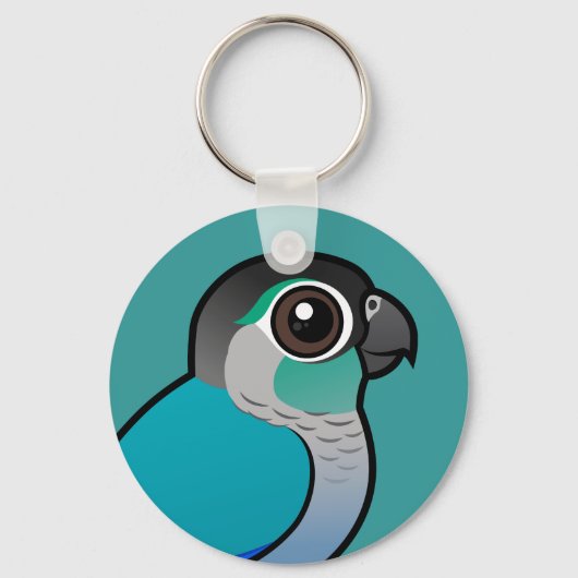 Porte-clés Vert turquoise Conure (Recto)