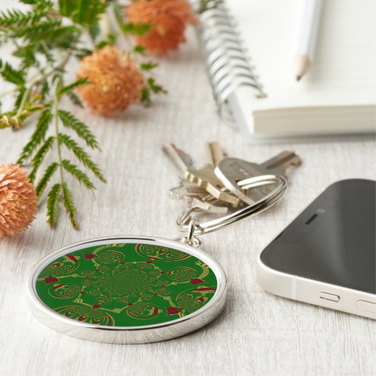 Porte-clés Vert vintage (Côté)