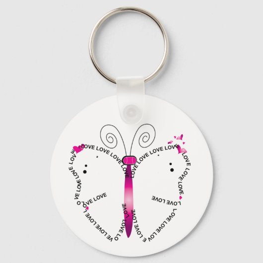 Porte-clés Vertus papillon (Recto)