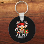 Porte-clés Very Merry Aunt Reindeer Matching Christmas (Recto)